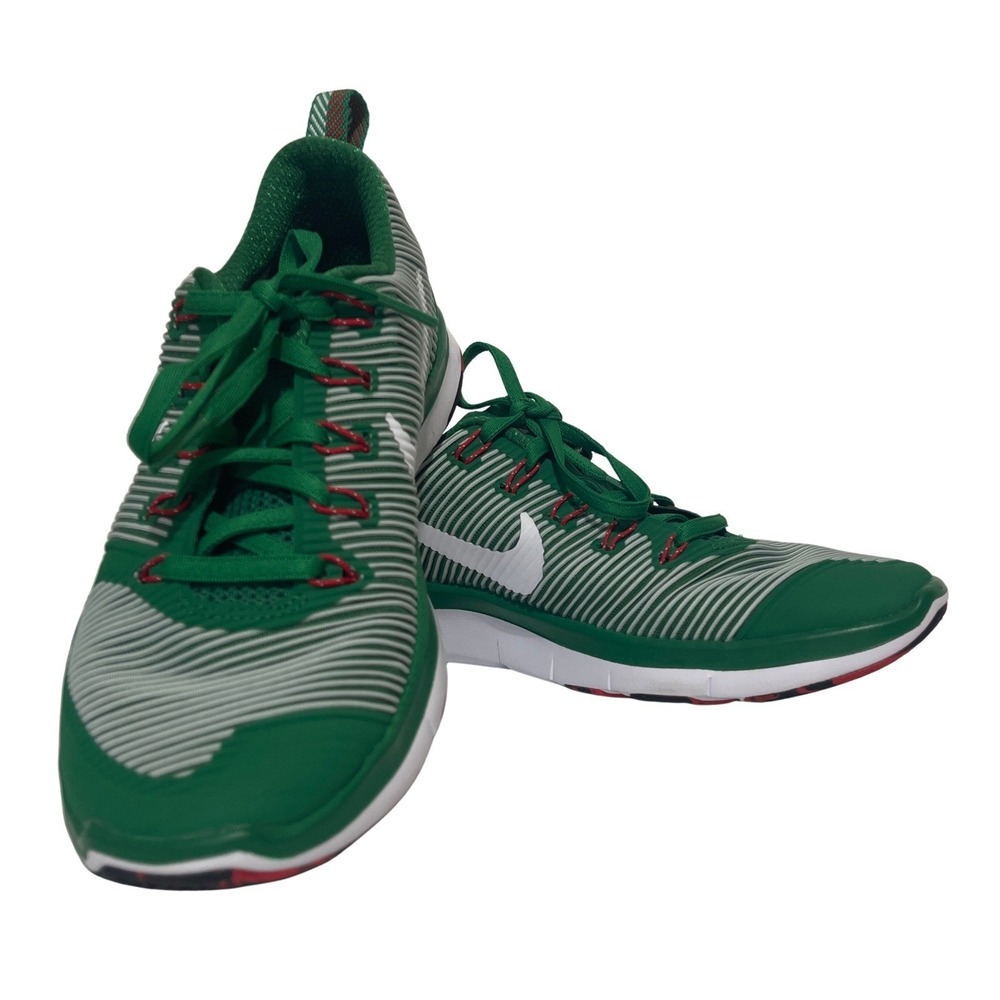 Nike Free Train Versatility Sneakers W8.5/M7 Green White Athletic Mexico